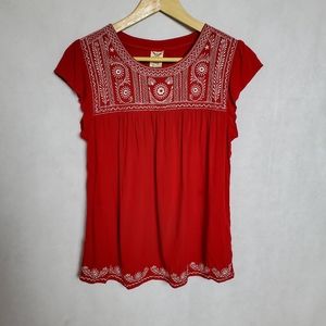 Red Fiesta Style Shirt